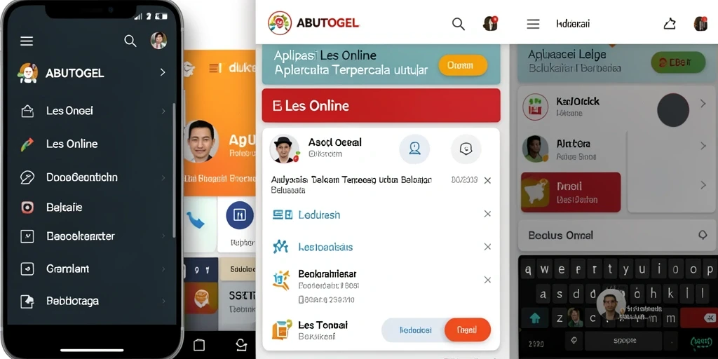 Antarmuka aplikasi <strong>ABUTOGEL</strong> yang interaktif dan ramah pengguna